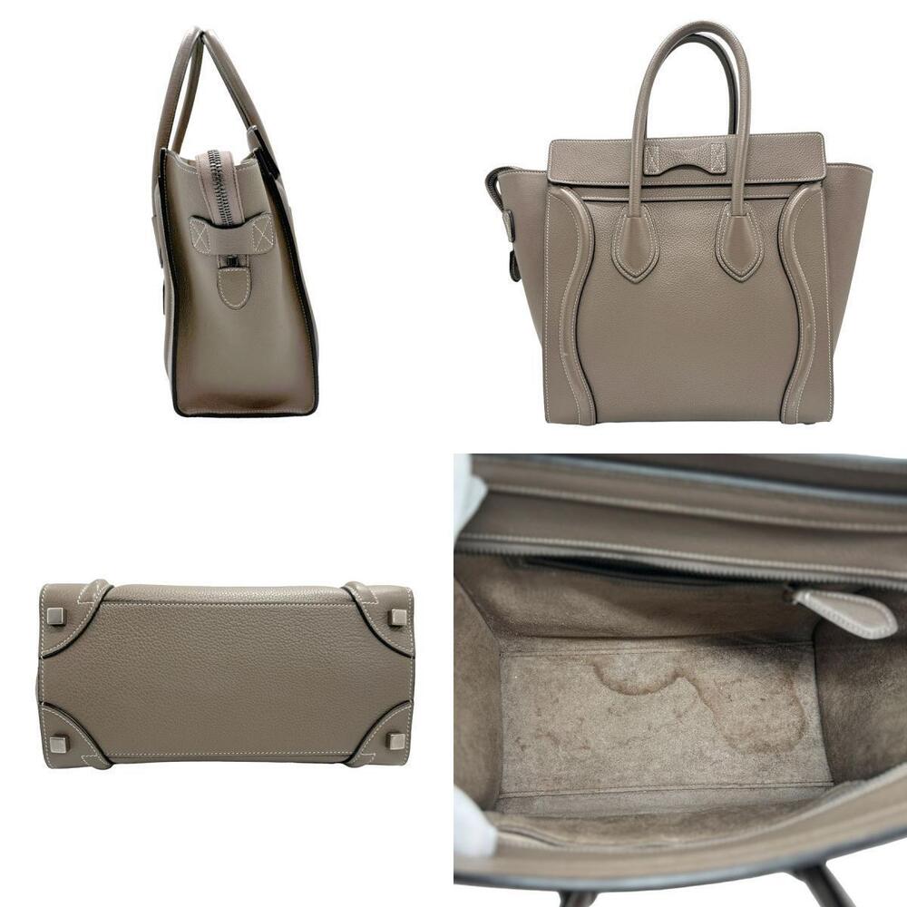 Celine Handbag Shopper Greige Leather - Picture 1 of 4